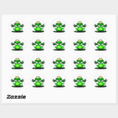 Friendly Frog Ronde Sticker (Vel)