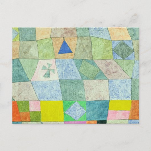 Friendly Game, 1933, ingediend door Paul Klee Briefkaart (Voorkant)