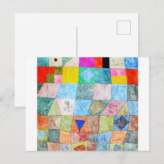 Friendly Game, Paul Klee Briefkaart (Voorkant / Achterkant)