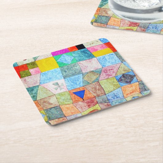 Friendly Game, Paul Klee Kartonnen Onderzetters (Schuin)