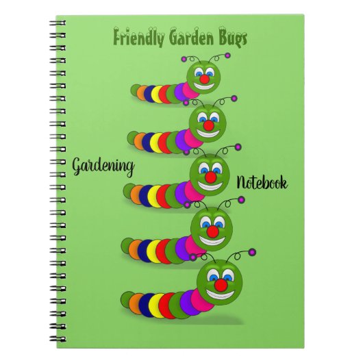 Friendly Garden Bug Ladder Green Notitieboek (Voorkant)