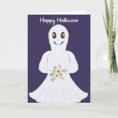 Friendly Ghost Halloween voor kinderen Kaart (Voorkant)