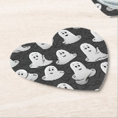 Friendly Ghost Kartonnen Onderzetters (Gekanteld)