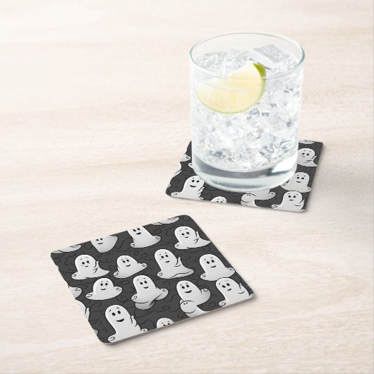 Friendly Ghost Kartonnen Onderzetters (Insitu)
