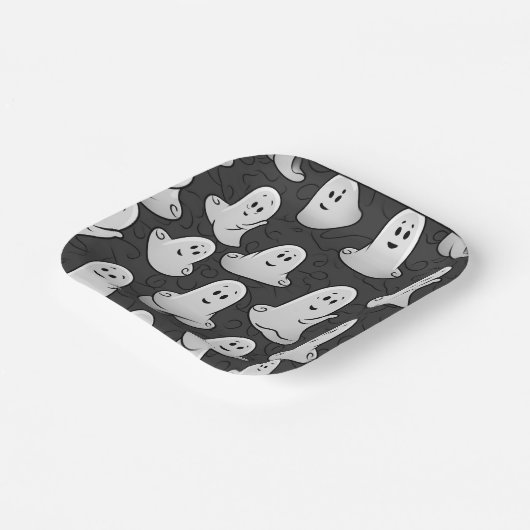 Friendly Ghost Papieren Bordje (Gebogen)