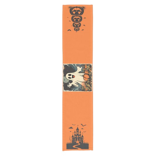 "Friendly Ghost" Replica uit de jaren 50 Korte Tafelloper (Voorkant)