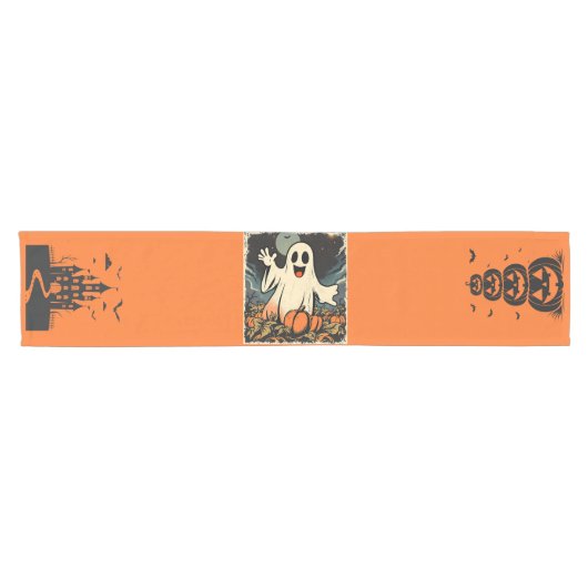 "Friendly Ghost" Replica uit de jaren 50 Korte Tafelloper (Horizontaal)