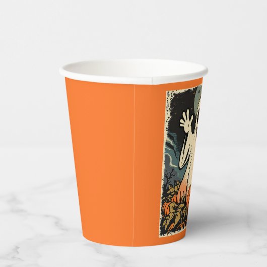 "Friendly Ghost" Replica uit de jaren 50 Papieren Bekers (Rechts)