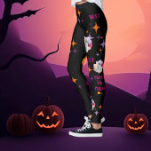 Friendly Ghosts Colorful Halloween Leggings