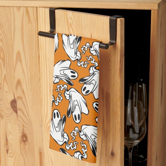 Friendly Ghosts Halloween Theedoek (Derde Gevouwen)