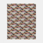 Friendly Ghosts in Cream Orange and Pink  Fleece Deken (Voorkant)