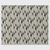 Friendly Ghosts on Cream and Pink – Halloween Patt Cadeaupapier (Vlak)