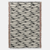 Friendly Ghosts on Cream and Pink – Halloween Patt Deken (Voorkant Verticaal)