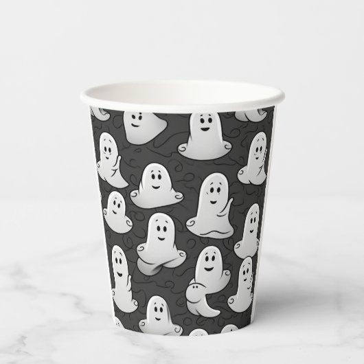 Friendly Ghosts Papieren Bekers (Achterkant)