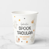 Friendly Ghosts Spooktacular Kids Birthday Party Papieren Bekers (Achterkant)