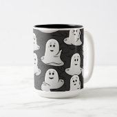 Friendly Ghosts Tweekleurige Koffiemok (Voorkant rechts)