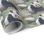 Friendly Giant Panda Cadeaupapier (Rol Hoek)