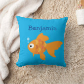 Friendly Gold Fish Illustration Kussen (Deken)