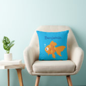 Friendly Gold Fish Illustration Kussen (Stoel)