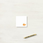 Friendly Gold Fish Illustration Post-it® Notes (Op bureau)