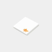 Friendly Gold Fish Illustration Post-it® Notes (Schuin)