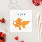 Friendly Gold Fish Illustration Servet (Insitu)