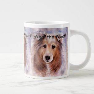 FRIENDLY GOLDEN COLLIE DOG GROTE KOFFIEKOP