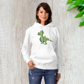 Friendly Green Dinosaur Hoodie