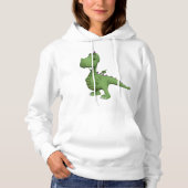 Friendly Green Dinosaur Hoodie (Voorkant)