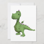 Friendly Green Dinosaur Kaart (Voorkant)