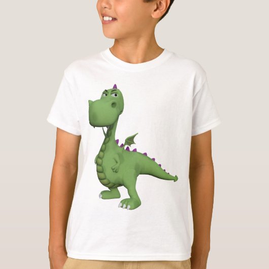 Friendly Green Dinosaur T-shirt (Voorkant)