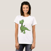 Friendly Green Dinosaur T-shirt (Voorkant volledig)