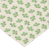 Friendly Green Succulent Leaves on Light Beige Tafelkleed (Gekanteld)