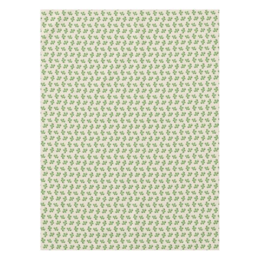 Friendly Green Succulent Leaves on Light Beige Tafelkleed (Voorkant)