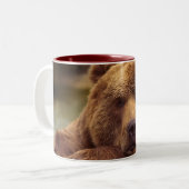 Friendly Grizzly Beer Tweekleurige Koffiemok (Voorkant links)