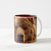 Friendly Grizzly Beer Tweekleurige Koffiemok (Voorkant rechts)