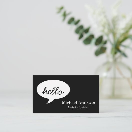 Friendly Hallo Visitekaartje (Staand voorkant)