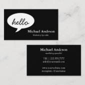 Friendly Hallo Visitekaartje (Voorkant / Achterkant)