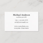 Friendly Hallo Visitekaartje (Achterkant)