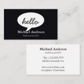 Friendly Hallo Visitekaartje (Voorkant / Achterkant)