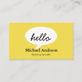 Friendly Hallo Visitekaartje (Voorkant)