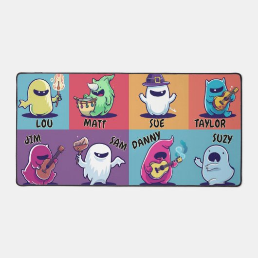 Friendly Halloween Ghosts Bureaumat (Voorkant)