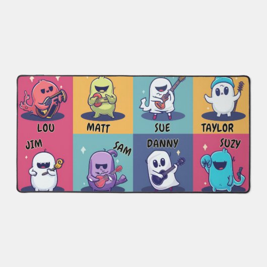 Friendly Halloween Ghosts Bureaumat (Voorkant)