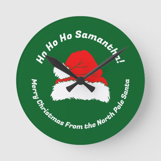 Friendly Ho ho ho Xmas Merry Christmas Gifts Ronde Klok (Voorkant)