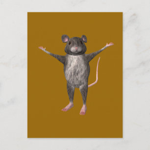 Friendly House Mouse Briefkaart