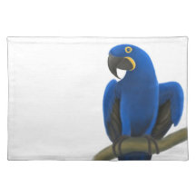 Friendly Hyacinth Macaw Parrot Placemat
