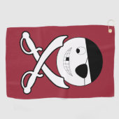 Friendly Jolly Roger Golfhanddoek (Horizontaal)
