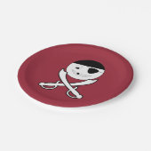 Friendly Jolly Roger Papieren Bordje (Gekanteld)