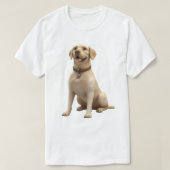 Friendly Labrador Retriever Cartoon T-shirt (Design voorkant)