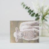 Friendly Lamb Sheep Animal Art Briefkaart (Staand voorkant)